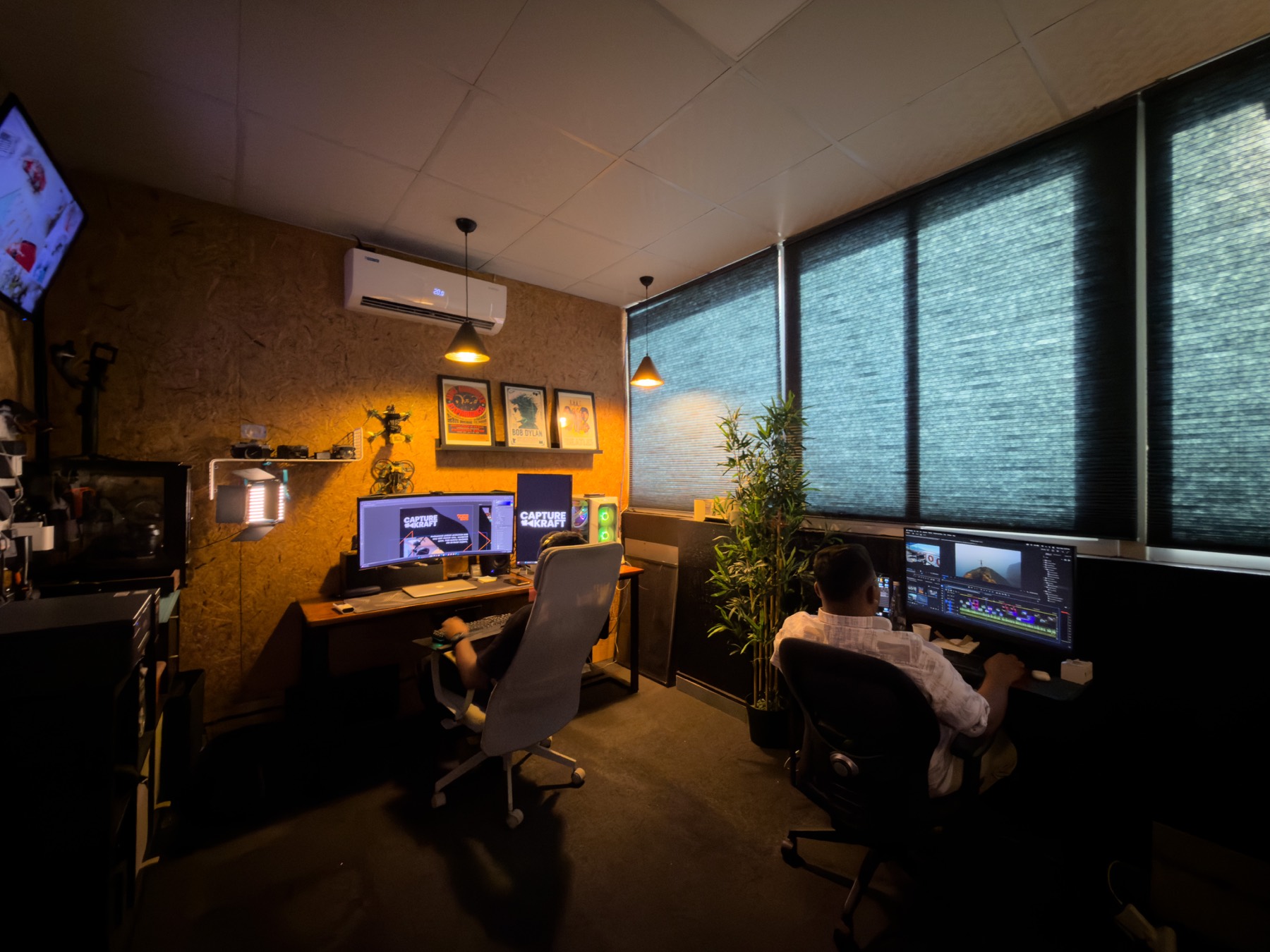Editors at work in the Capturekraft command center