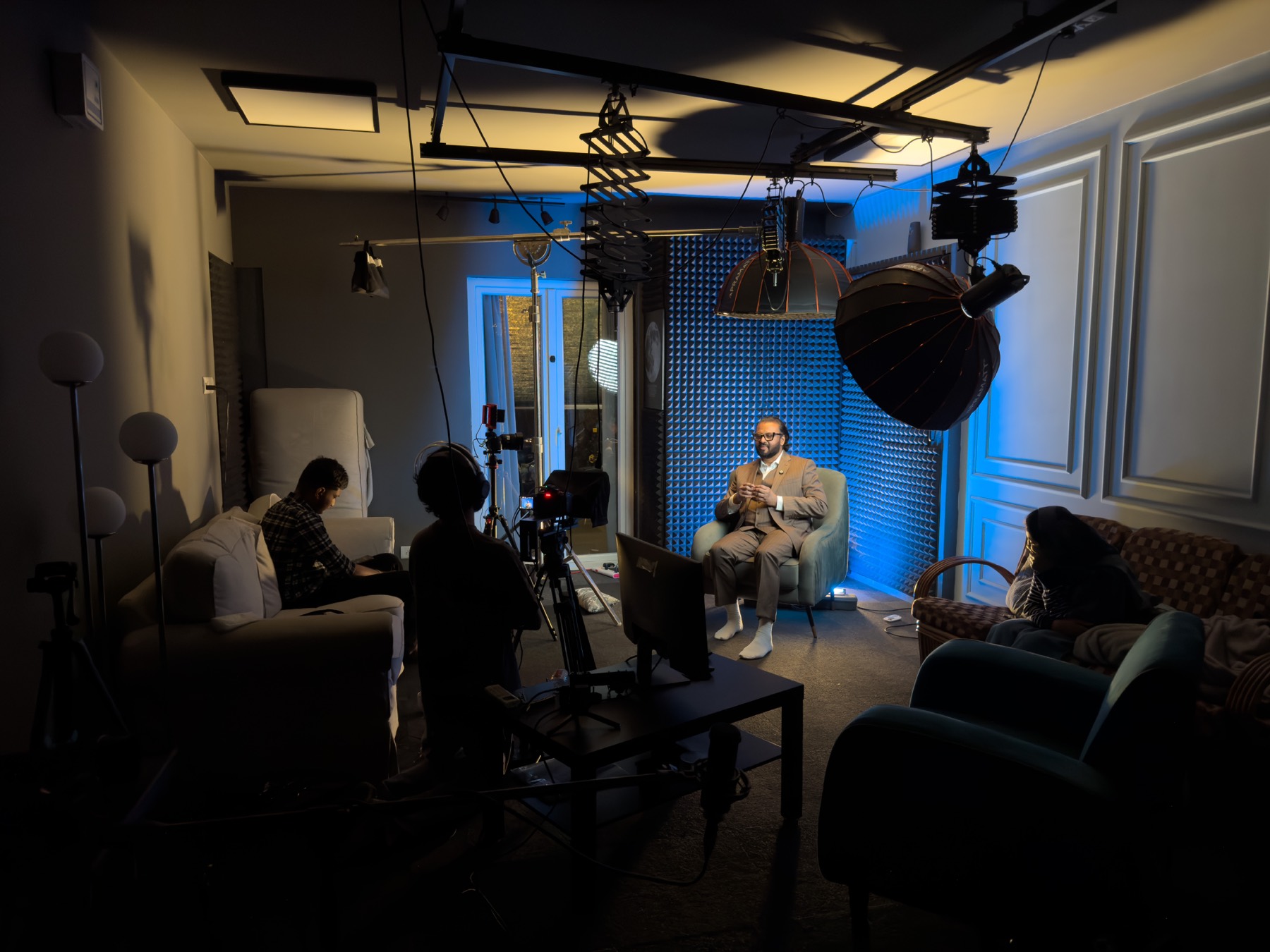 The Content Creator Space — solo creator set with cinematic lighting